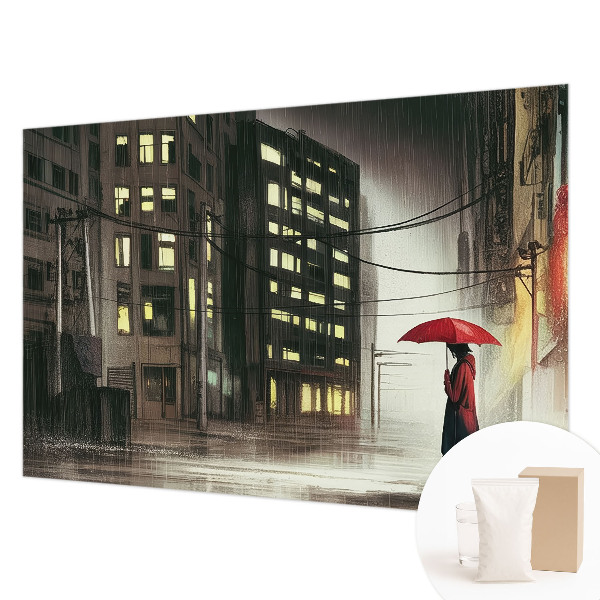 Stor fototapet Regnfuld by