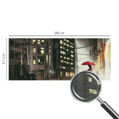 Stor fototapet Regnfuld by