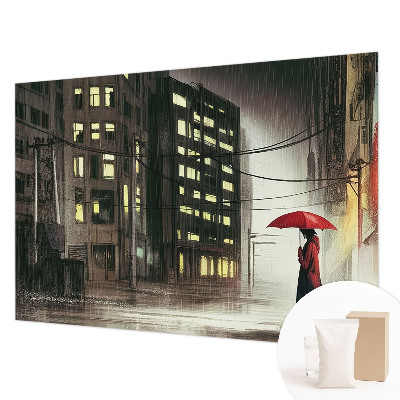 Stor fototapet Regnfuld by