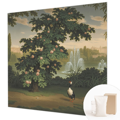 Non-woven fototapet med motiv af en naturlig have