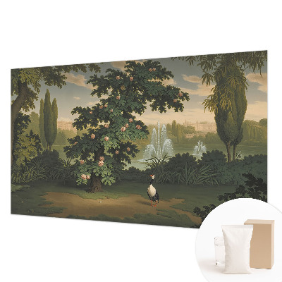 Non-woven fototapet med motiv af en naturlig have