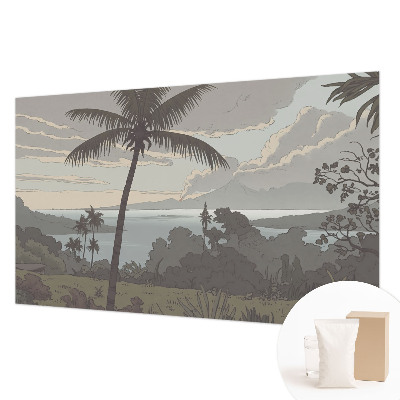 3D fototapet Eksotisk landskab