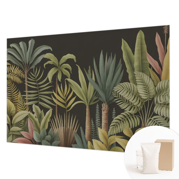Væg tapet med tropisk junglemotiv