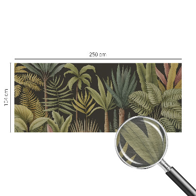 Væg tapet med tropisk junglemotiv