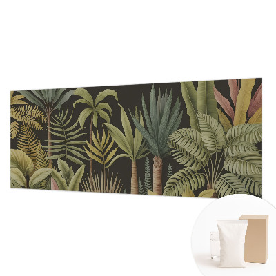 Væg tapet med tropisk junglemotiv