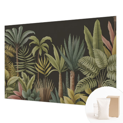 Væg tapet med tropisk junglemotiv