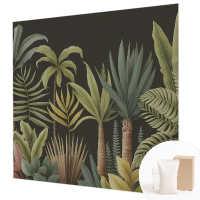 Væg tapet med tropisk junglemotiv