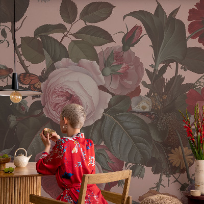 Tapet væg Blomsteragtig elegance