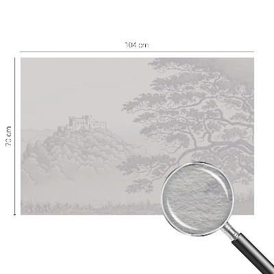 Fototapet stue Slotlandskab