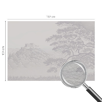 Fototapet stue Slotlandskab