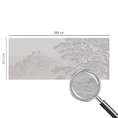 Fototapet stue Slotlandskab