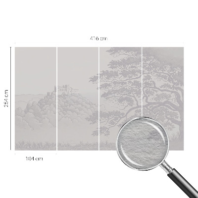 Fototapet stue Slotlandskab