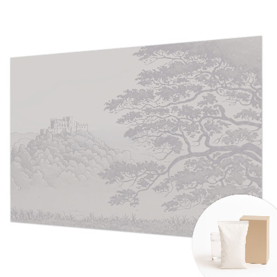 Fototapet stue Slotlandskab