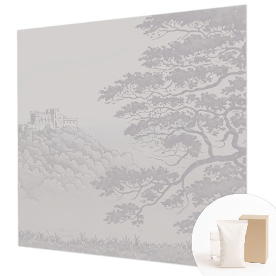 Fototapet stue Slotlandskab
