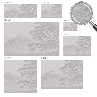 Fototapet stue Slotlandskab