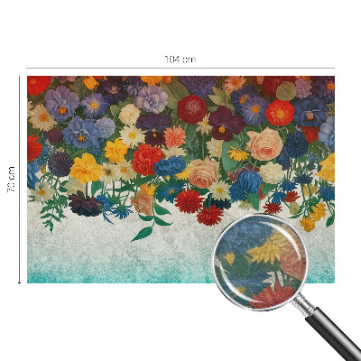 Fototapet børneværelse Farverige blomster