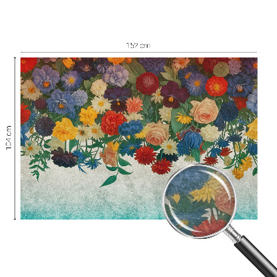 Fototapet børneværelse Farverige blomster