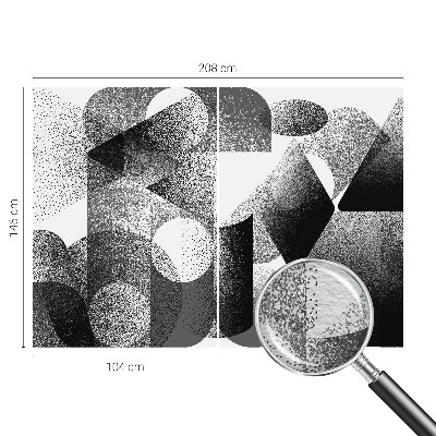 Høj kvalitet fototapet Geometriske former