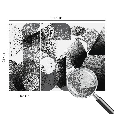 Høj kvalitet fototapet Geometriske former