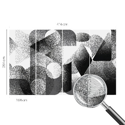 Høj kvalitet fototapet Geometriske former