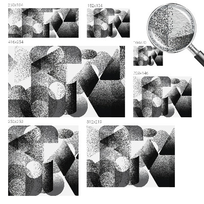 Høj kvalitet fototapet Geometriske former