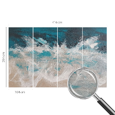 Stor fototapet Havbølger