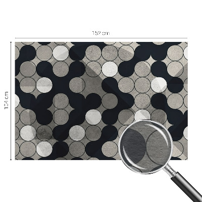 Fototapet med et mønster af geometriske cirkler