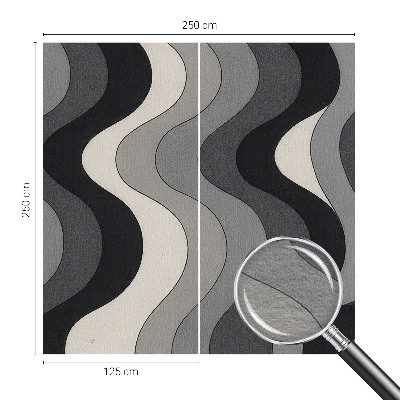 Foto tapet Grå bølger