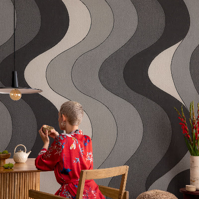 Foto tapet Grå bølger