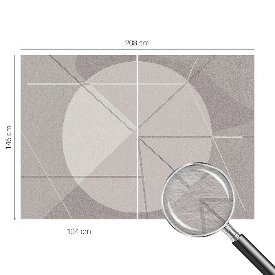 Vlies fototapet med abstrakt geometrisk motiv