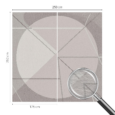 Vlies fototapet med abstrakt geometrisk motiv