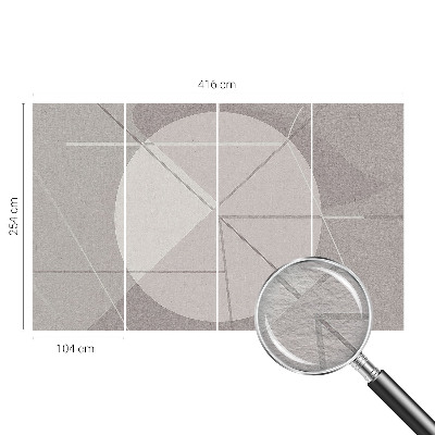 Vlies fototapet med abstrakt geometrisk motiv