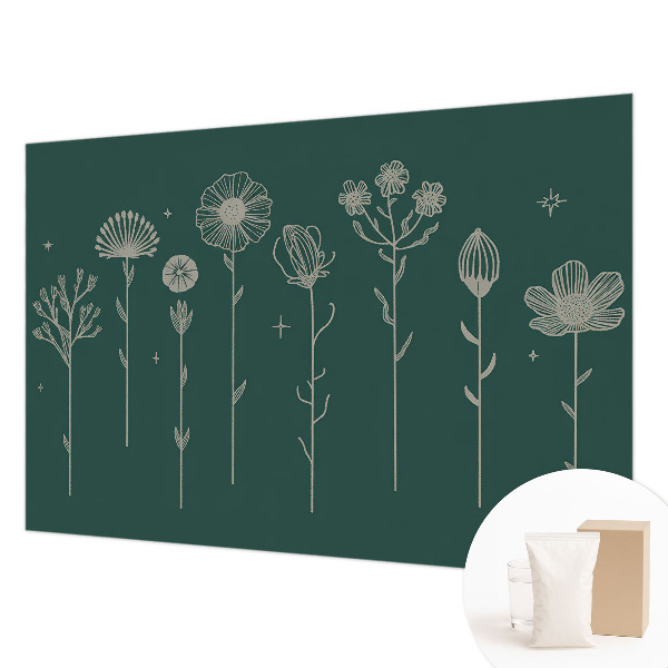 Fotostat med diskret blomstermotiv