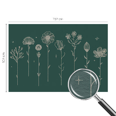 Fotostat med diskret blomstermotiv