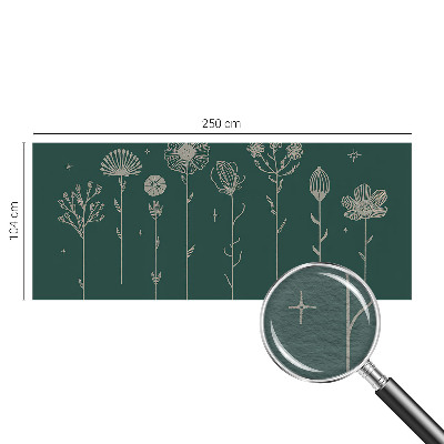 Fotostat med diskret blomstermotiv
