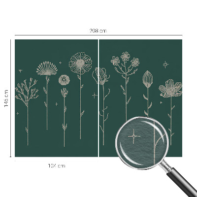 Fotostat Diskrete blomster