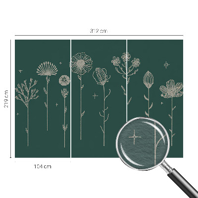 Fotostat Diskrete blomster