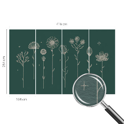 Fotostat Diskrete blomster