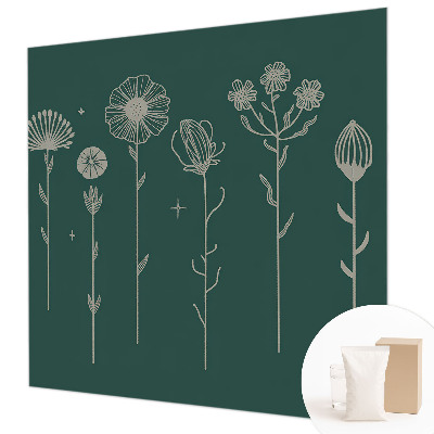 Fotostat med diskret blomstermotiv