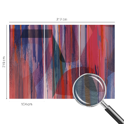 Fotovæg Regnbuestriber