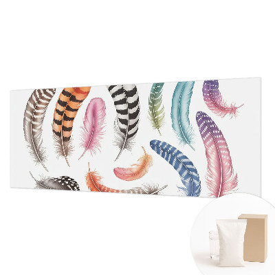 Fototapet stue Pastelfarvede fjer