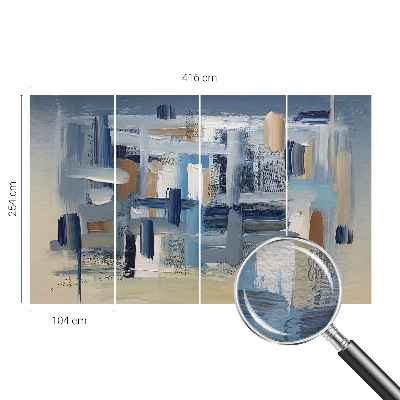 Fototapet soveværelse Abstraktionspensler