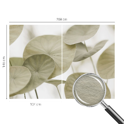 Fotovæg stue i naturlig elegance