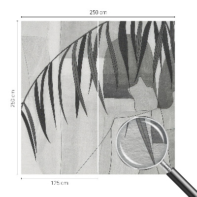 Fototapet børneværelse Abstrakt palme