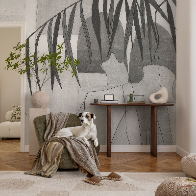 Fototapet børneværelse Abstrakt palme