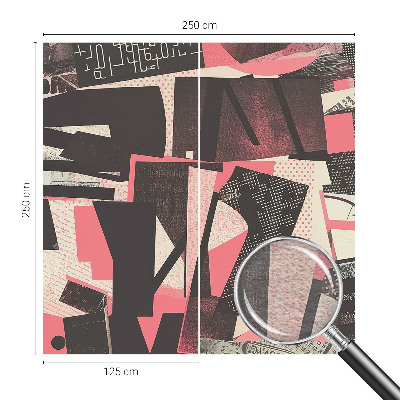 Fototapet til børn med en geometrisk collage