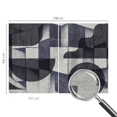 Fototapet på mål med geometrisk symmetri