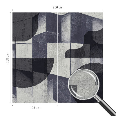 Fototapet på mål med geometrisk symmetri