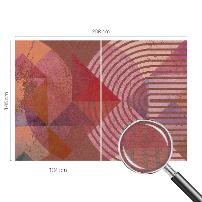 Høj kvalitet fototapet Abstrakte former