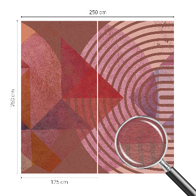 Høj kvalitet fototapet Abstrakte former